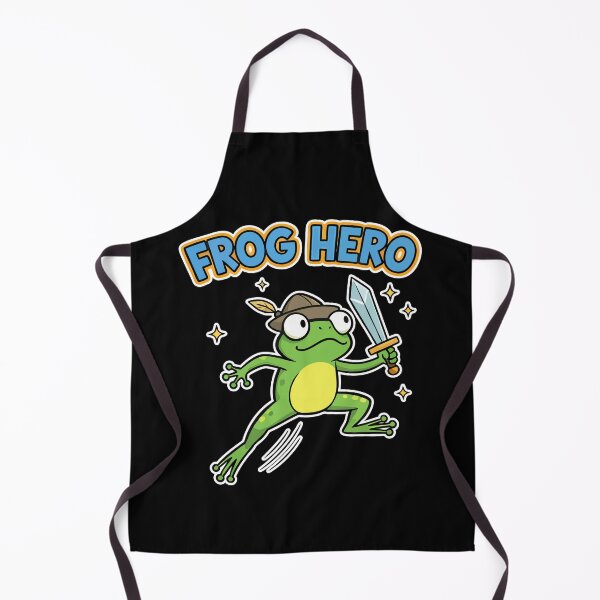 Item preview, Frog Hero Warrior Green Frog Cartoon designed and sold by Taridesign.