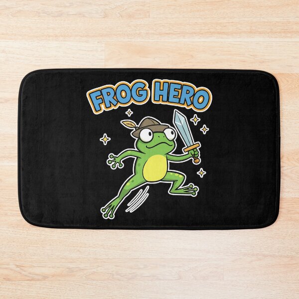 Item preview, Frog Hero Warrior Green Frog Cartoon designed and sold by Taridesign.