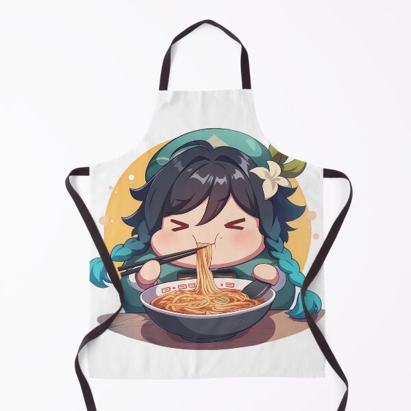 Item preview, Venti Genshin Impact Chibi Ramen Noodles Sparkles Cozy designed and sold by mildaclairmo.