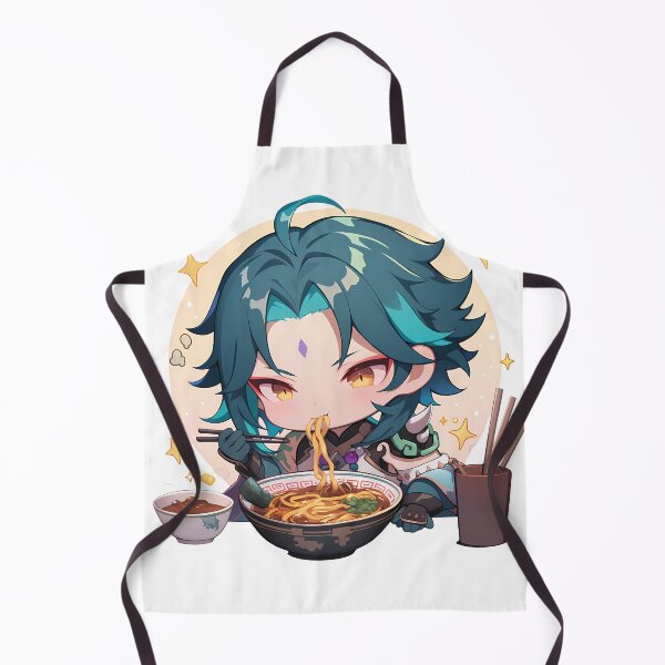 Item preview, Xiao Genshin Impact Chibi Kawaii Ramen Noodles Cozy Mood designed and sold by mildaclairmo.