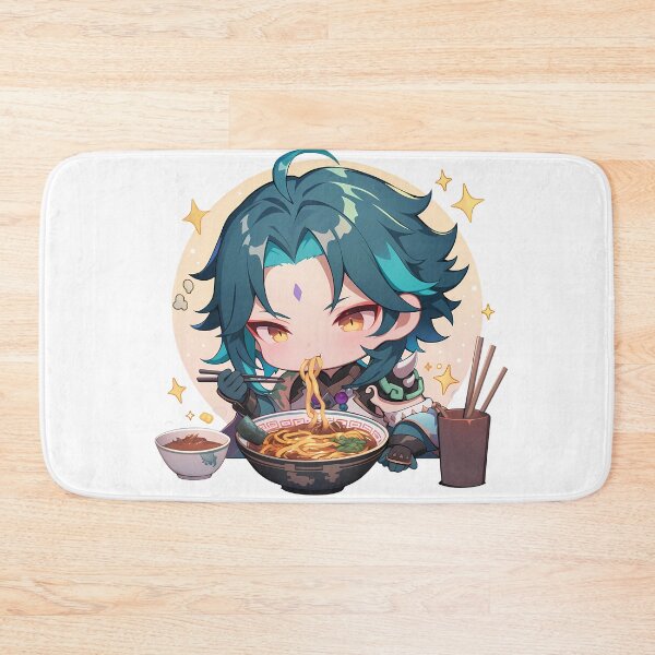 Item preview, Xiao Genshin Impact Chibi Kawaii Ramen Noodles Cozy Mood designed and sold by mildaclairmo.