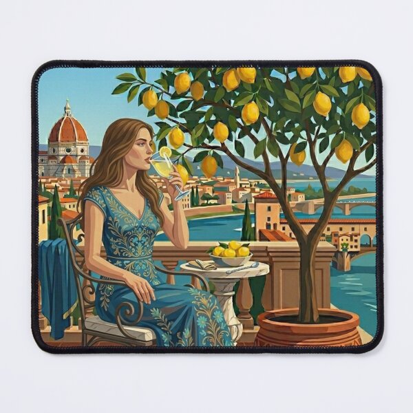 Item preview, Woman drinking lemonade juice in Florence designed and sold by JarahDesign.