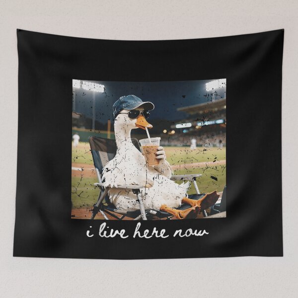 Item preview, Funny Goose Ballfield Baseball Field I Live Here Now  designed and sold by OMITTEROMINOUS.