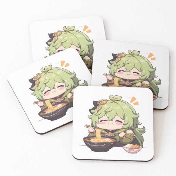 Item preview, Collei Genshin Impact Kawaii Chibi Ramen Noodles Sweet Cozy Time designed and sold by mildaclairmo.