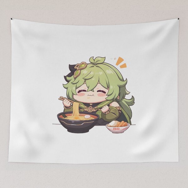 Item preview, Collei Genshin Impact Kawaii Chibi Ramen Noodles Sweet Cozy Time designed and sold by mildaclairmo.