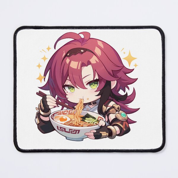 Item preview, Shikanoin Heizou Genshin Impact Chibi Kawaii Ramen Noodles Focus Mode designed and sold by mildaclairmo.