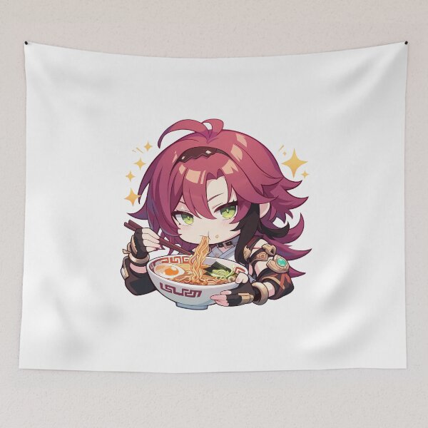 Item preview, Shikanoin Heizou Genshin Impact Chibi Kawaii Ramen Noodles Focus Mode designed and sold by mildaclairmo.