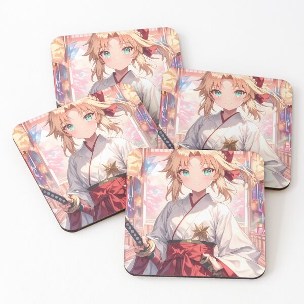 Item preview, Mordred Fate Grand Order Shrine Lanterns Sakura Kimono designed and sold by TanglenRabbit.