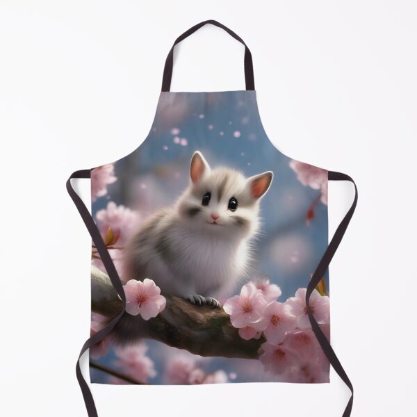 Item preview, Fluffy Baby Squirrel Perched in Cherry Blossoms designed and sold by CASASIS_MERCH.
