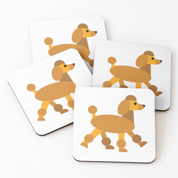 Item preview, Cute Geometric Poodle – Dog Built From Shapes designed and sold by MadeFromShapes.
