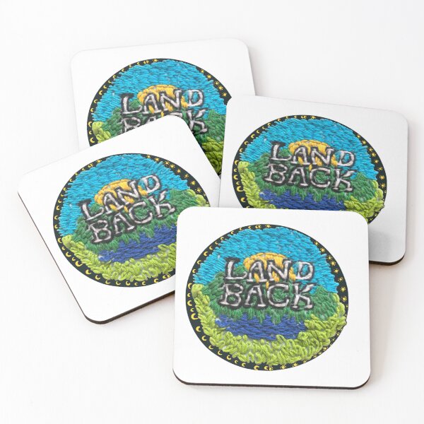 Item preview, land back embroidery designed and sold by emo horse.