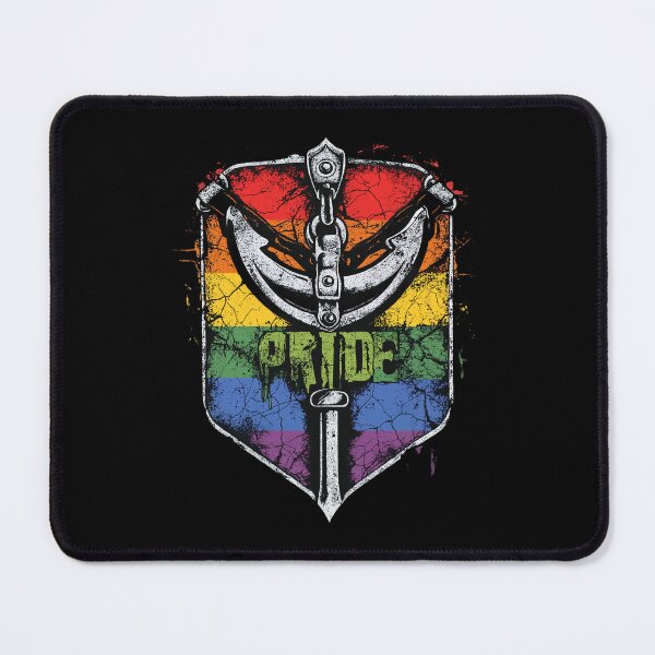 Item preview, Vintage Anchor on Rainbow Pride Flag Art designed and sold by InkDazzle.