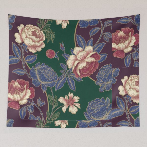Item preview, Colorful Kalocsa Embroidery Style Hungarian Art designed and sold by Modern-Heritage.