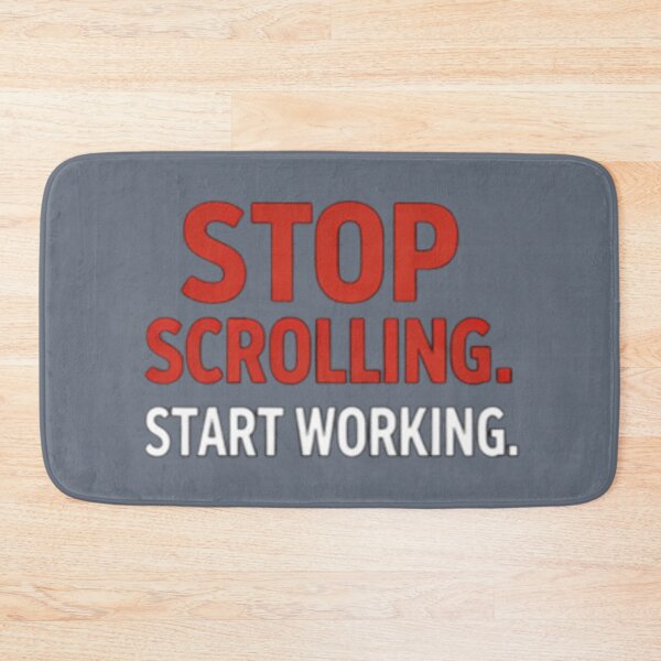 Item preview, Stop Scrolling Start Working – Productivity Motivation Shirt designed and sold by ShoopingAn.