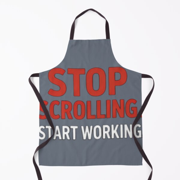 Item preview, Stop Scrolling Start Working – Productivity Motivation Shirt designed and sold by ShoopingAn.