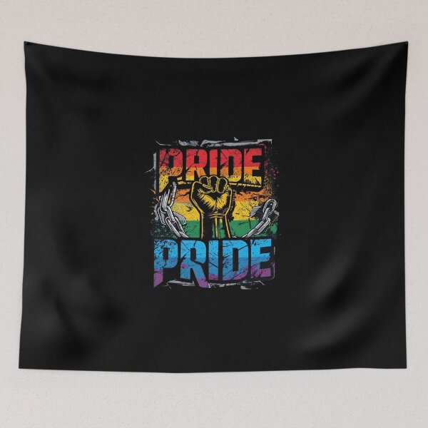 Item preview, LGBT Pride Rainbow, Raised Fist and Broken Chains designed and sold by InkDazzle.
