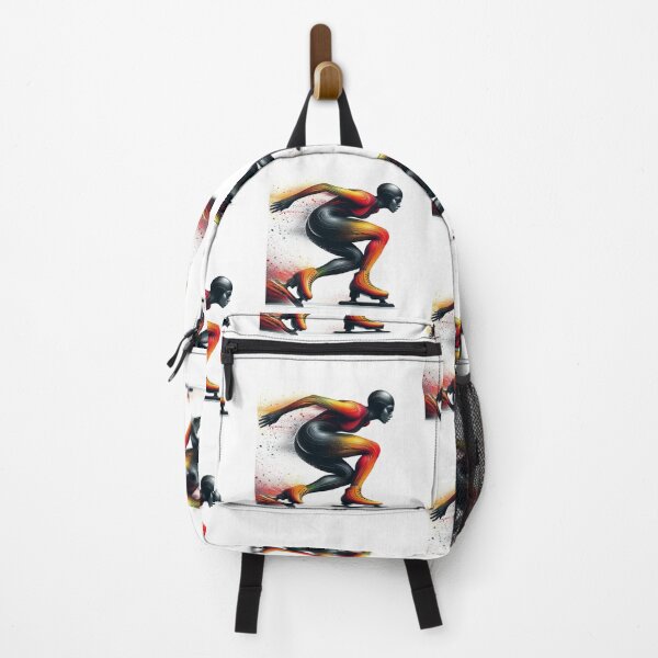 Item preview, Black Female Speed Skater in Orange designed and sold by Lucienne Reimagined.