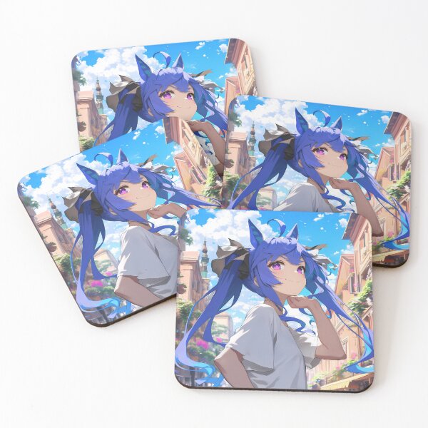 Item preview, Twin Turbo Uma Musume Sunny Blue Hair Street Smile designed and sold by TanglenRabbit.