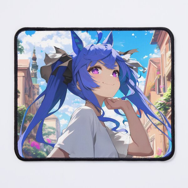 Item preview, Twin Turbo Uma Musume Sunny Blue Hair Street Smile designed and sold by TanglenRabbit.