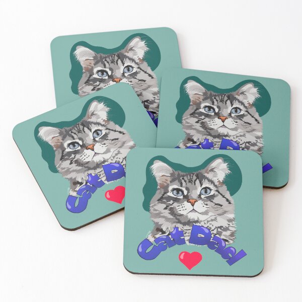 Item preview, Cat Dad Pride: Fluffy Cat Edition designed and sold by BHDigitalArt.