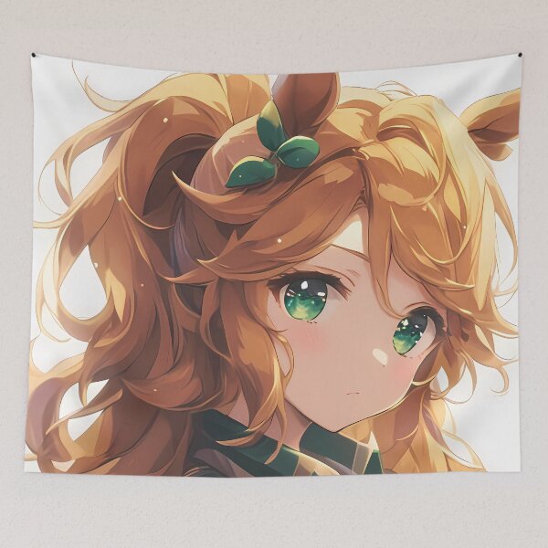 Item preview, Taiki Shuttle Uma Musume Warm Plaid Green Eyes Closeup designed and sold by TanglenRabbit.