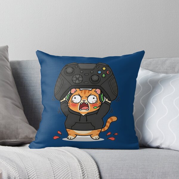 Item preview, Kawaii Gamer Cat - Angry Video Game Controller Funny T Shirt designed and sold by Inna Myrien.