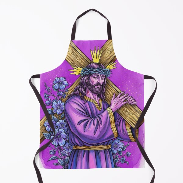 Item preview, The Nazarene: Passion and Glory | Devotional Purple Christian Art designed and sold by keythxctrs.