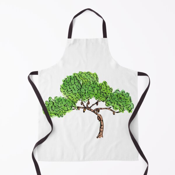 Item preview, Cacao Tree II, Green Minimalist Modern Watercolor Ink Illustration designed and sold by SWSandraWechner.