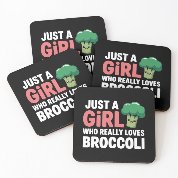Item preview, Broccoli Gift Just A Girl Who Really Loves Broccoli designed and sold by PunkNation-Arts.
