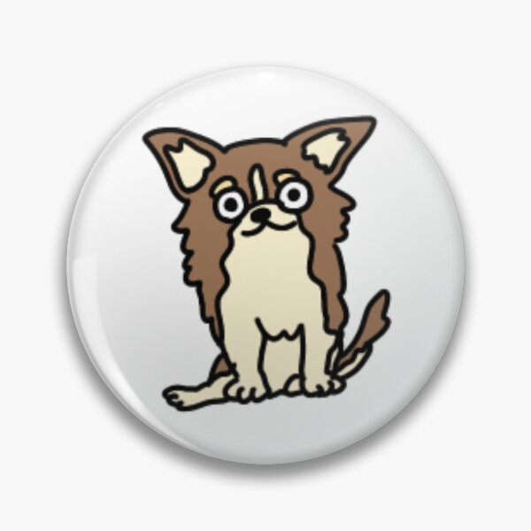 Item preview, Derpy Long Haired Chihuahua Dog Cartoon Cute Meme Art designed and sold by kpeco.