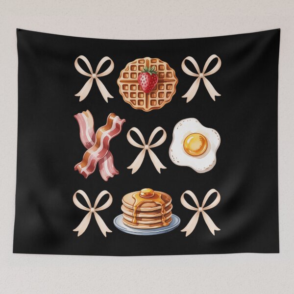 Item preview, Brunch Bows Breakfast Brunch Club Coquette designed and sold by PunkNation-Arts.