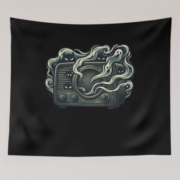 Item preview, Haunted Retro Radio: Ghostly Signals designed and sold by Happy store ⭐⭐⭐⭐⭐.