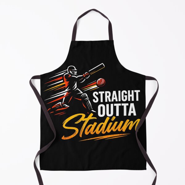 Item preview, Straight Outta Stadium – Bold Cricket Fan Typography T-Shirt Design designed and sold by warlistop.