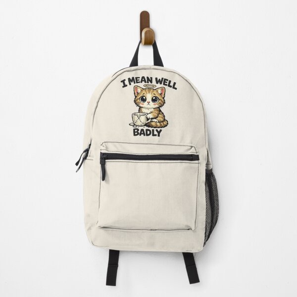 Item preview, I Mean Well Badly Kitten Shirt – Funny Innocent but Guilty Cat Tee designed and sold by POD DYNASTY.
