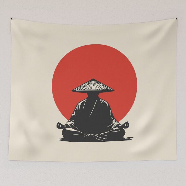 Item preview, Silent Zen Under the Red Sun designed and sold by KiwyStudio.