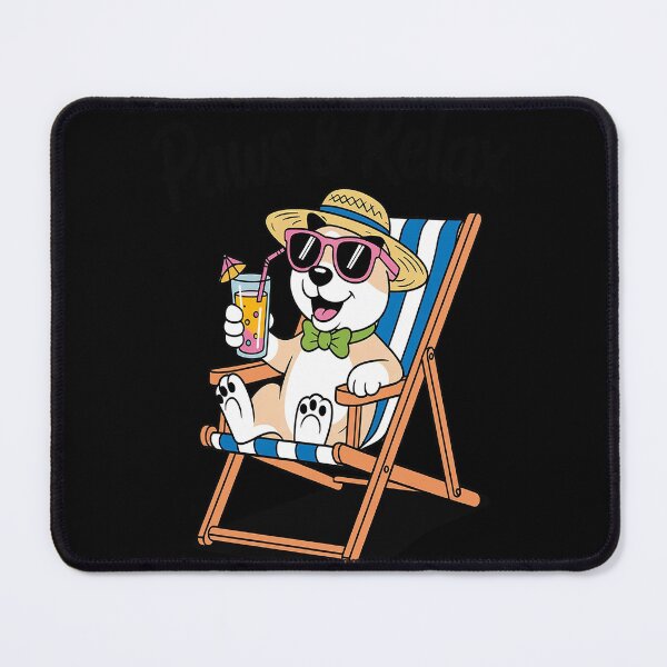 Item preview, Paws & Relax Dog Summer Beach Chair designed and sold by NicolaMail.