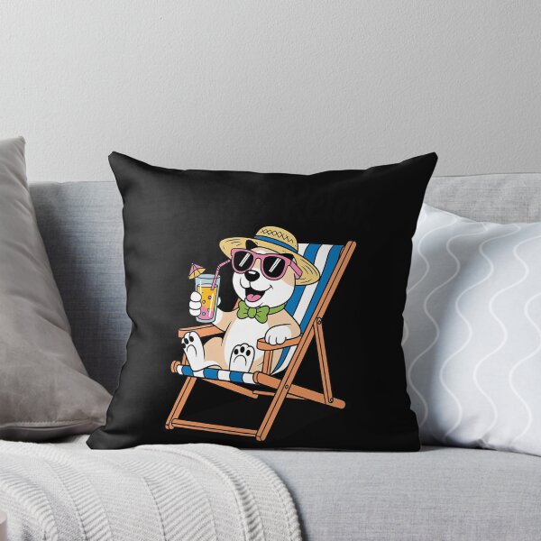 Item preview, Paws & Relax Dog Summer Beach Chair designed and sold by NicolaMail.
