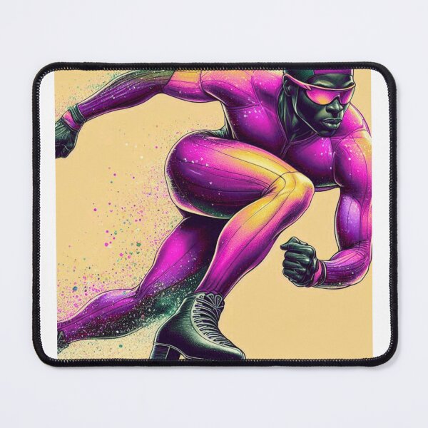 Item preview, Male Speed Skater Hot Pink designed and sold by Lucienne Reimagined.
