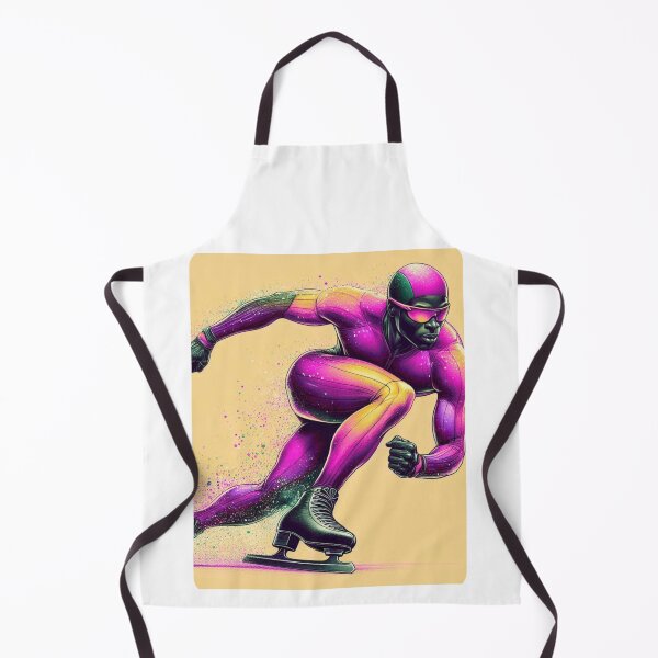 Item preview, Male Speed Skater Hot Pink designed and sold by Lucienne Reimagined.