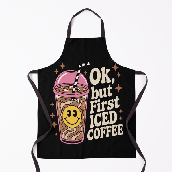 Item preview, OK, But First Iced Coffee Coffee Lover Quote designed and sold by TheRetroStyle.