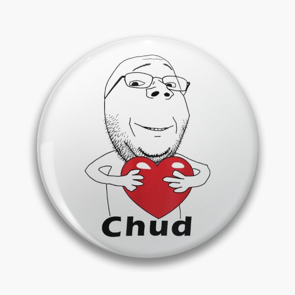 Item preview, Funny Chud Guy Love Meme Heart Hug designed and sold by HeidixHDesigns.