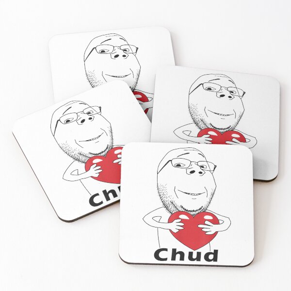 Item preview, Funny Chud Guy Love Meme Heart Hug designed and sold by HeidixHDesigns.