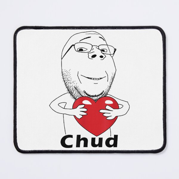Item preview, Funny Chud Guy Love Meme Heart Hug designed and sold by HeidixHDesigns.