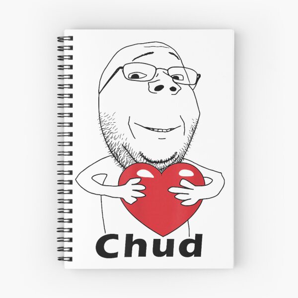 Item preview, Funny Chud Guy Love Meme Heart Hug designed and sold by HeidixHDesigns.