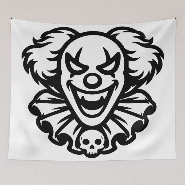 Item preview, Evil Circus Clown – Dark Carnival Icon designed and sold by KiwyStudio.