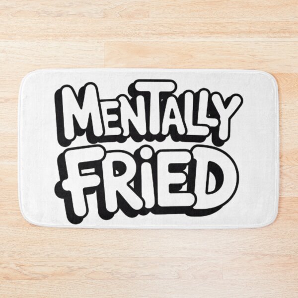 Item preview, Mentally Fried – Burnout Humor Streetwear Graphic designed and sold by NewUSShop.