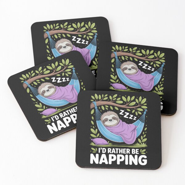 Item preview, Adorable Sloth Napping Design for Relaxed Days designed and sold by HellD3vil-Art.