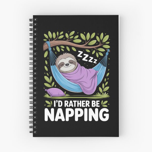 Item preview, Adorable Sloth Napping Design for Relaxed Days designed and sold by HellD3vil-Art.