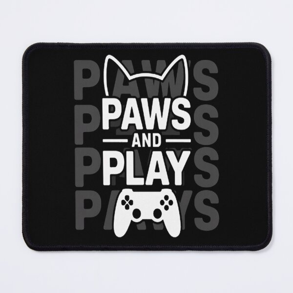 Item preview, Paws and Play, Cats and Gaming Gamer designed and sold by NicolaMail.