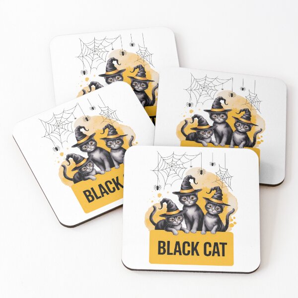 Item preview, Personalized Halloween Pumpkin Witch Black Cat Skeleton Ghost Trick or Treat BLACK CAT designed and sold by HellD3vil-Art.